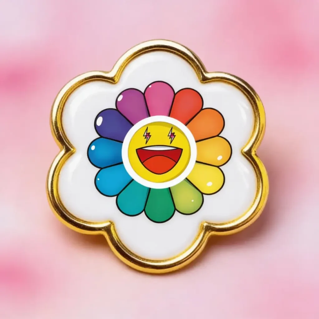 Pin Metalico con resina