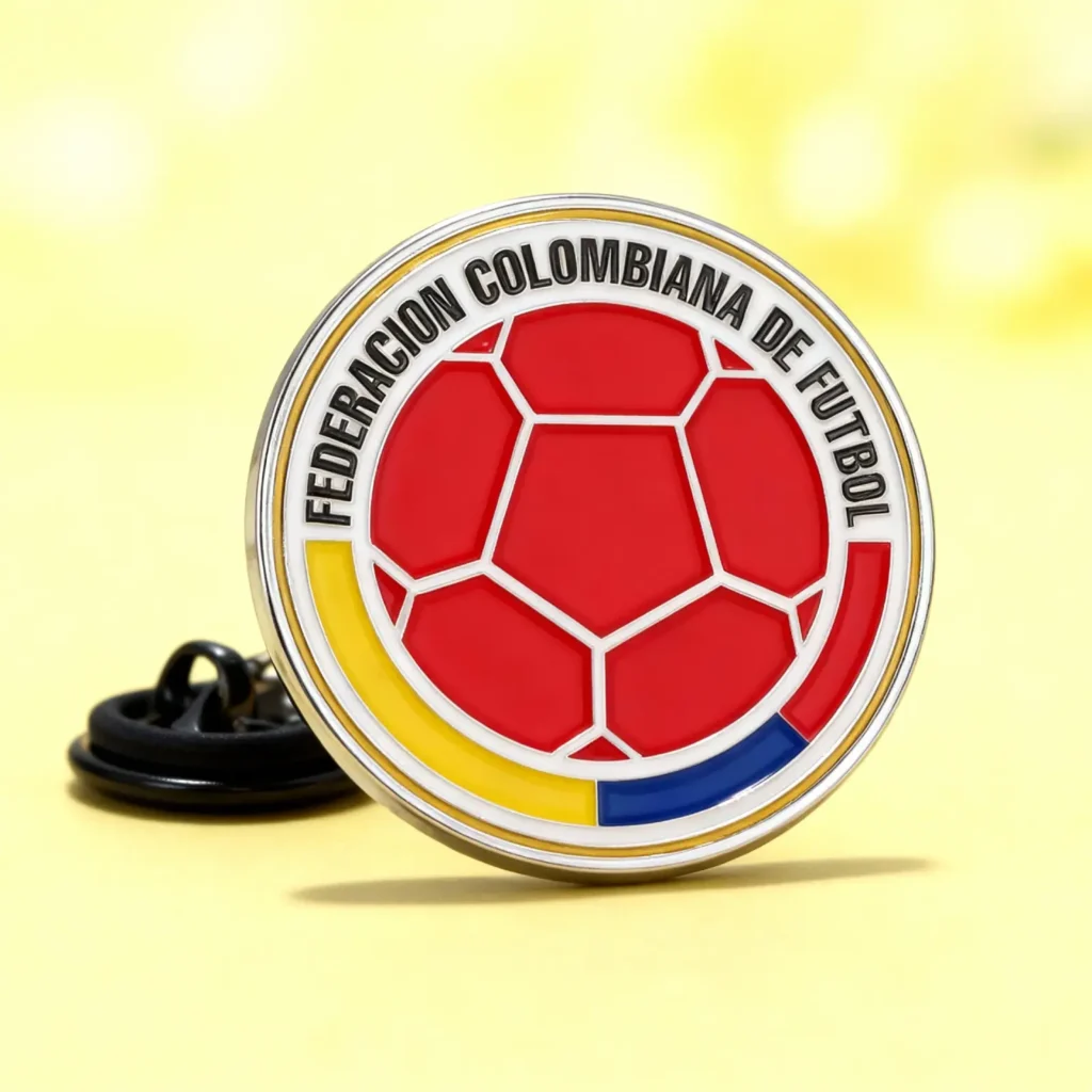 Pin metalico redondo